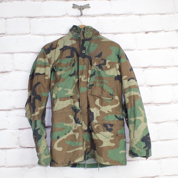 US Military Other - Woodland Camo Field Coat US Military Jacket Coat S